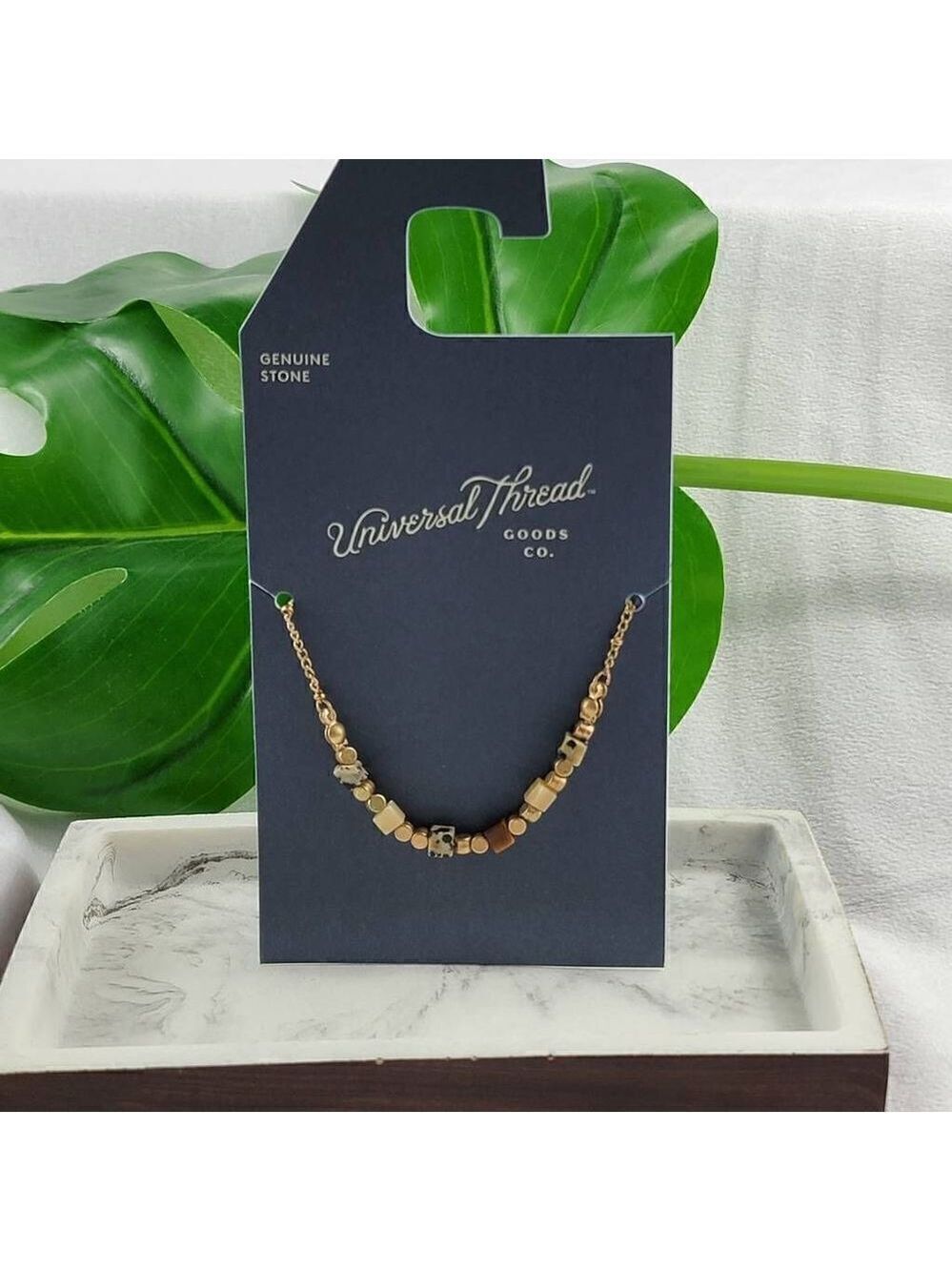 Universal Thread Genuine Stone Necklace
